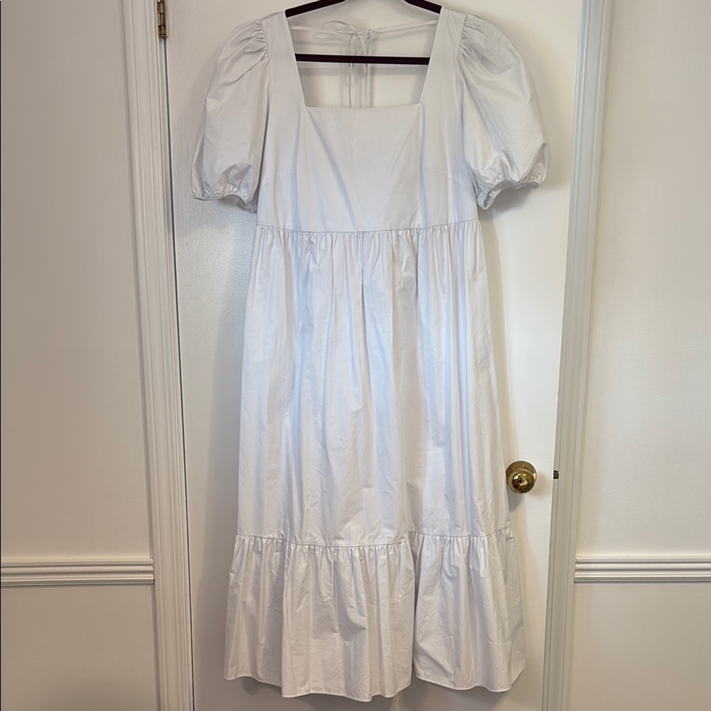 White Puff Sleeve Dress